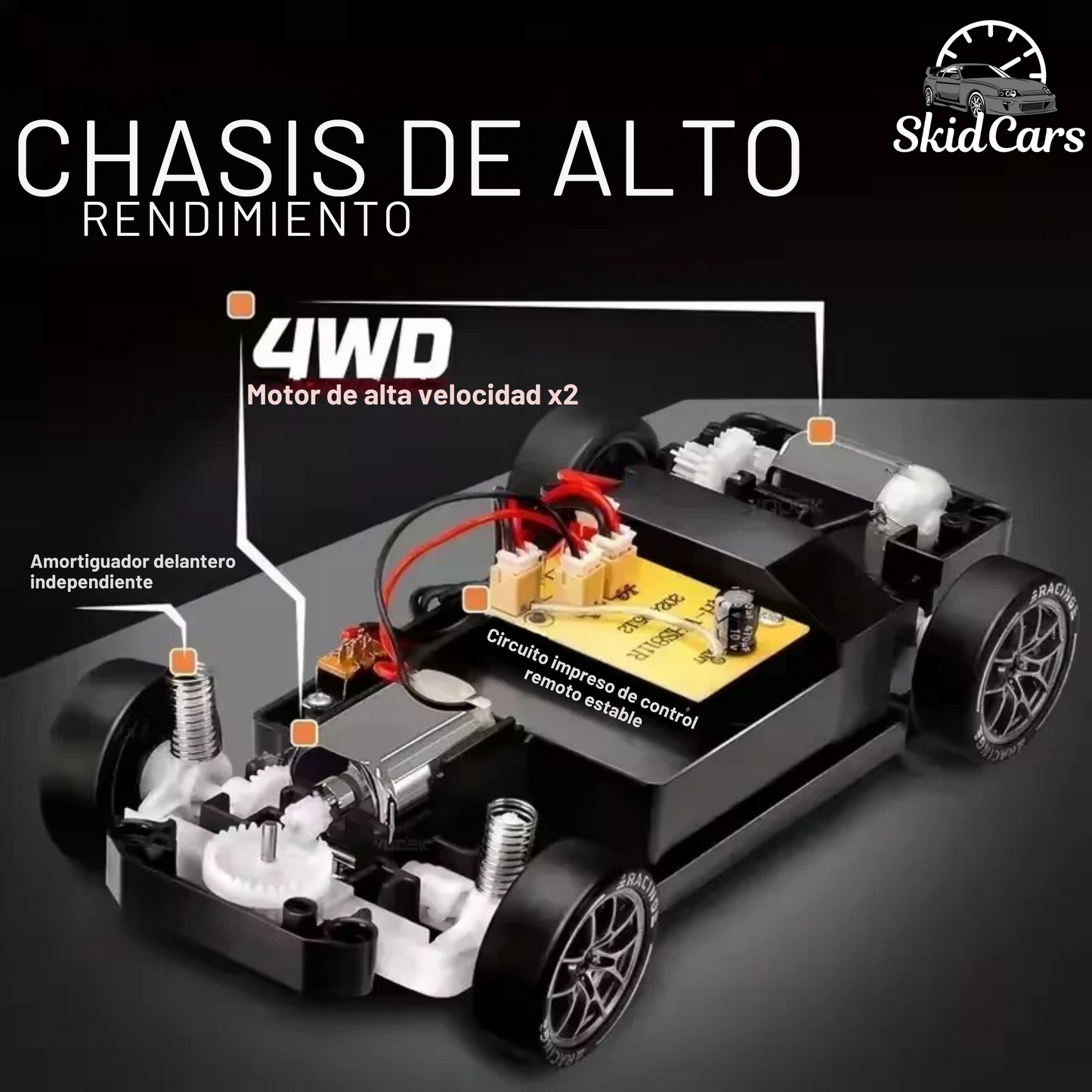 SkidCars | Clásico Gris Oscuro